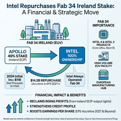 從內存到CPU：英特爾回購Fab 34，加劇了短缺並提升了定價權