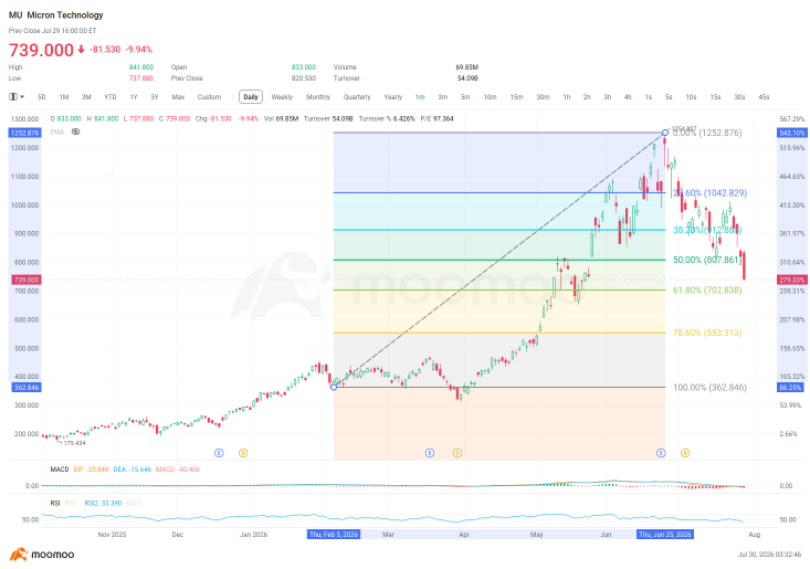 記録的な利益、下落する株価――メモリは果たして何を織り込んでいるのか？