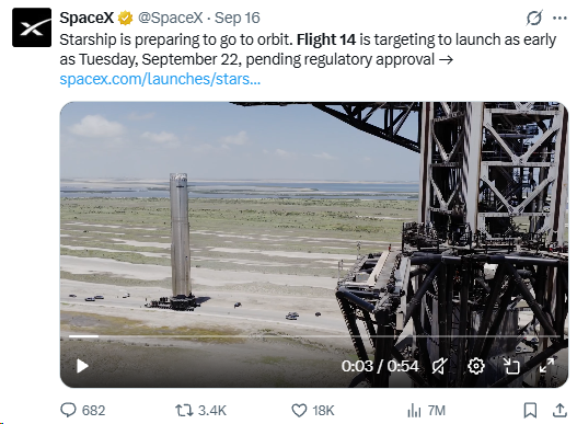 SPCX jumped 5.15% and is testing its 200-day EMA ahead of Flight 14. Morgan Stanley sees $300 as AI compute becomes a second growth engine, though another lock-up release arrives right after the launch. The Rally Has More Than One Catalyst The immediate catalyst is Starship Flight 14, but the bigger fundamental story is increasingly AI compute. Morgan Stanley currently rates SPCX Overweight with a $300 price target, v...