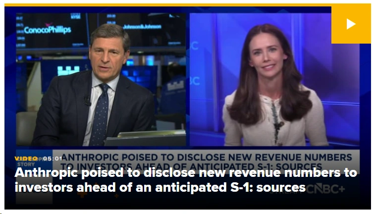 Anthropic is reportedly preparing to disclose its Q3 financials to institutional investors on October 14, according to CNBC. The company has yet to officially confirm the event's details.