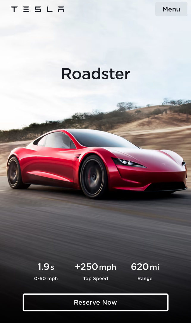 Roadster release. Cybertruck is a celebrity, but elon posts about the dellusional crowd