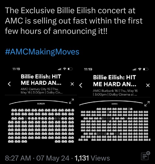 Billie Exclusive at AMC