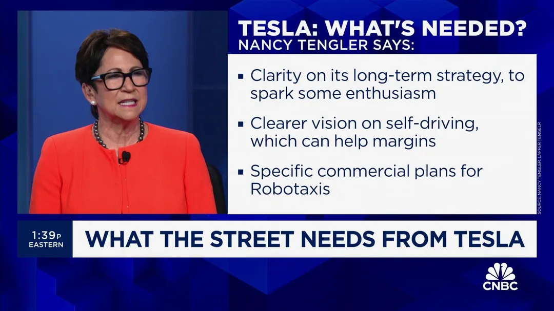 $Tesla (TSLA.US)$ investors have to 'suspend logic' and look at how company could pivot, says Nancy Tengler