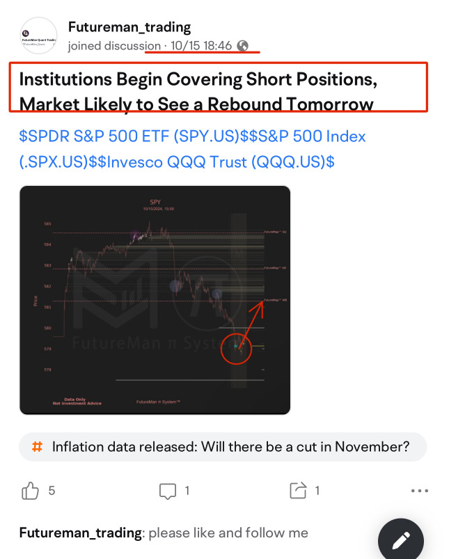 See It to Believe It: Our Latest Data on Institutional Moves Validated by the Market! follow me and like please