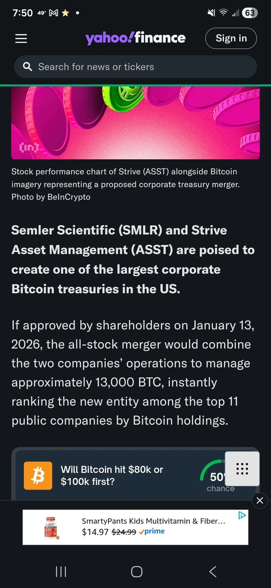 Strive (ASST.US)$ 今天@strive $ASST为什么上涨了？因为人们都在抢在明天合并决策之前进行交... - moomoo 社区