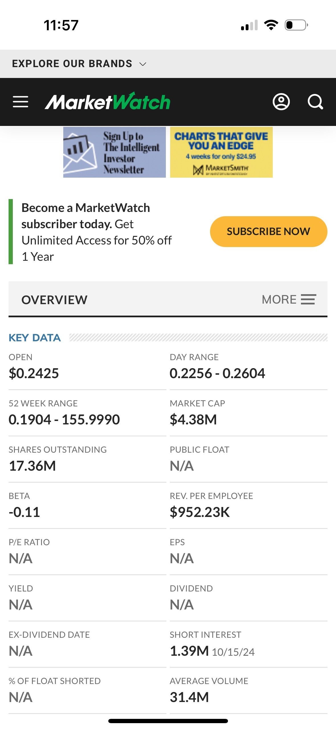 $マイクロアルゴ (MLGO.US)$ 他のウェブサイトは全て1700万株ですが、なぜこのmoomooだけが19900万株なのですか