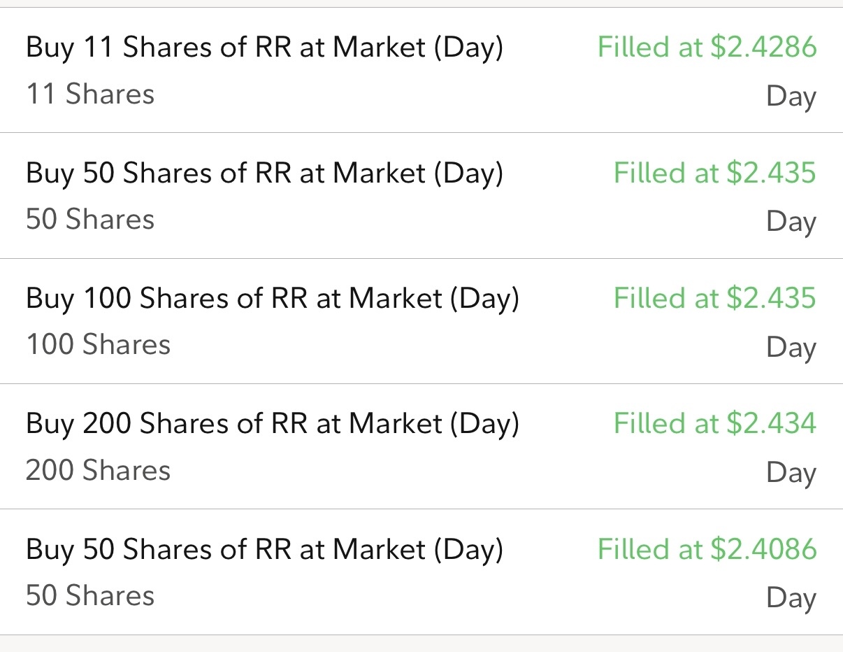$Richtech Robotics (RR.US)$ 今天早上加的