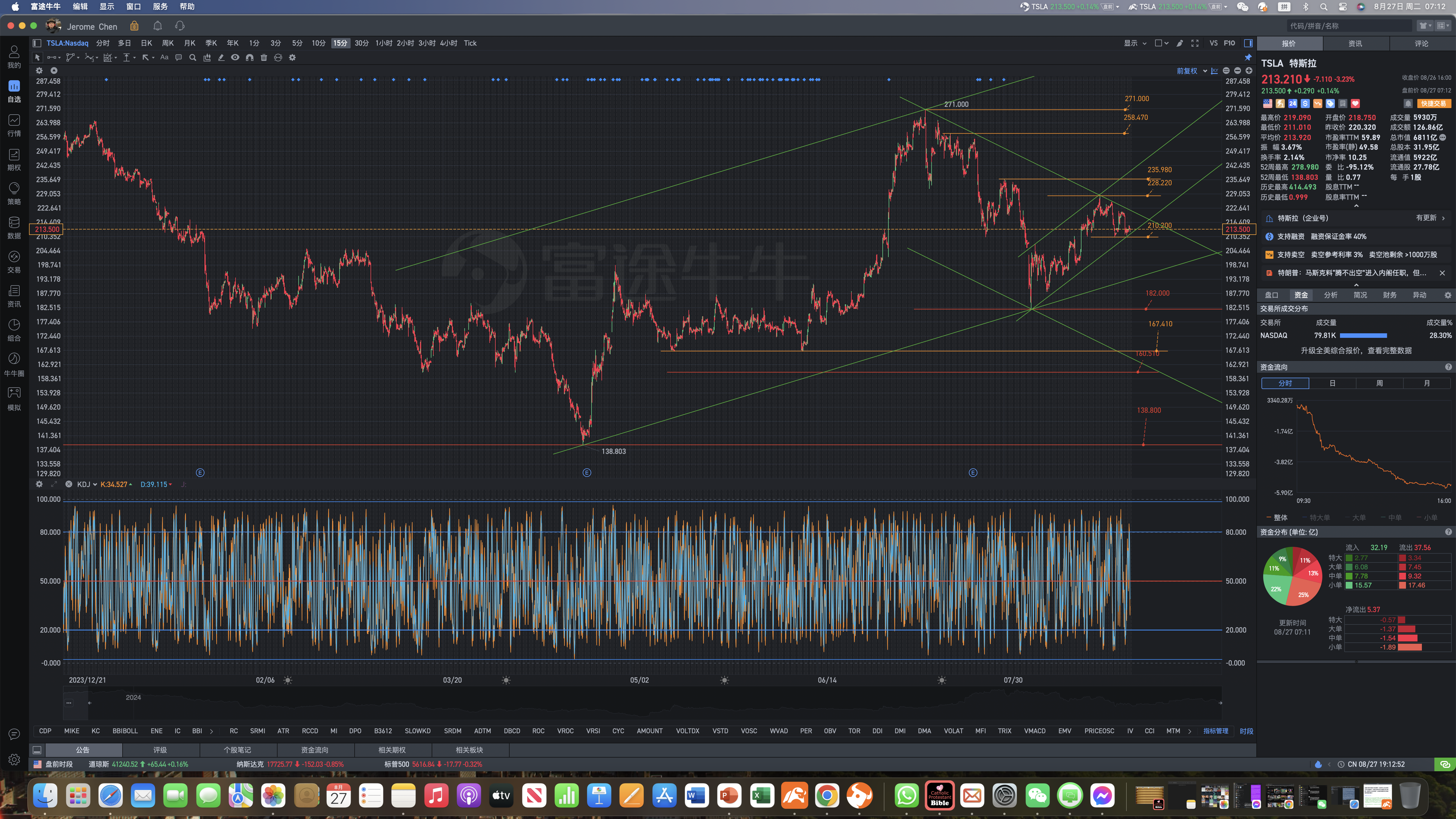 Tesla New York Pre-market Review Chart Analysis Formula