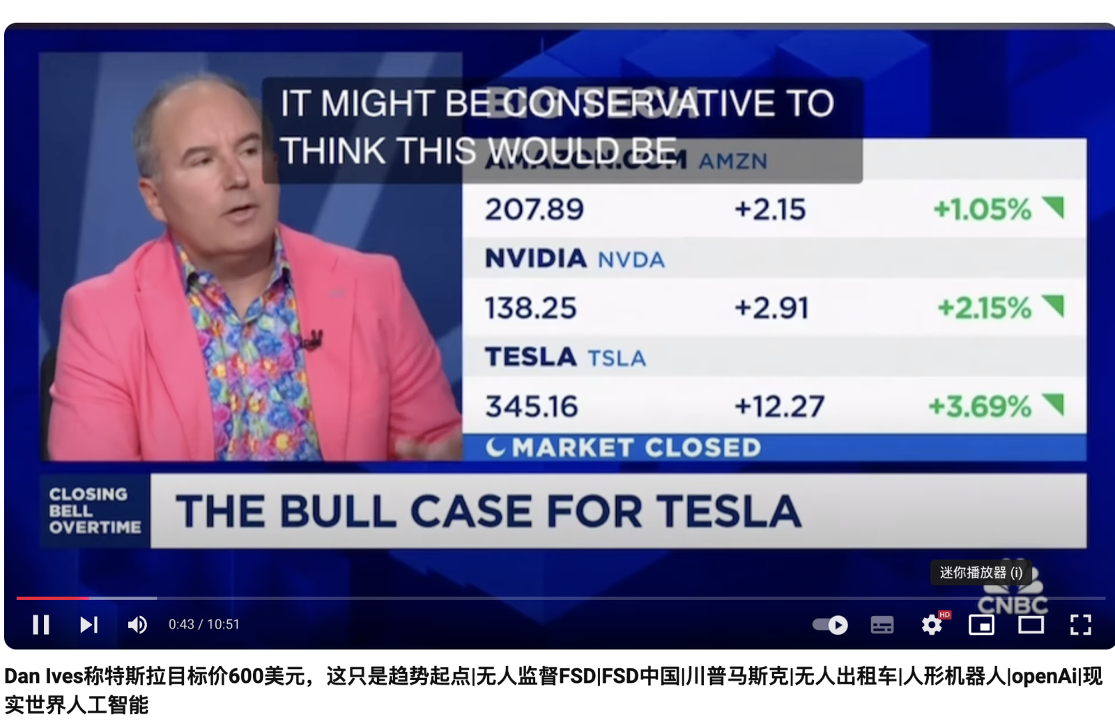 Dan Ives stated a target price of $600 for Tesla, this is just the starting point of the trend. | Unsupervised FSD | FSD China | Trump Musk | unmanned taxi | hu...