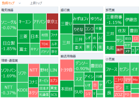 東京市場寄り付き：日経平均は5日ぶり反落、日本国債は横ばい、米国債高が下支え、売れるネットG3日ぶり反発、ソフトバンクG野村が目標株価引き上げ