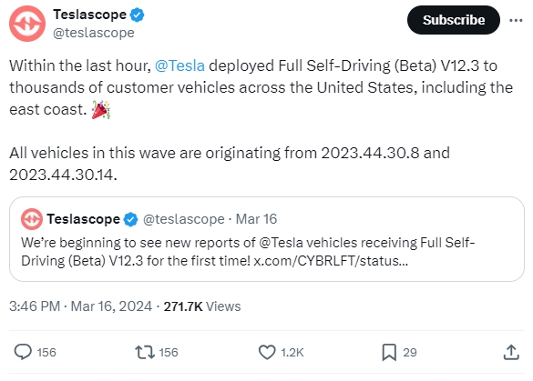 Tesla FSDの無料トライアルプログラム：支払い意向がわずか2％しかない場合、FSDはそれほど悪いものなのでしょうか？