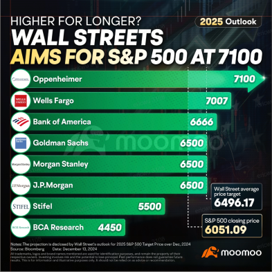 越高，时间越长？2025 年华尔街对标普500指数的预测