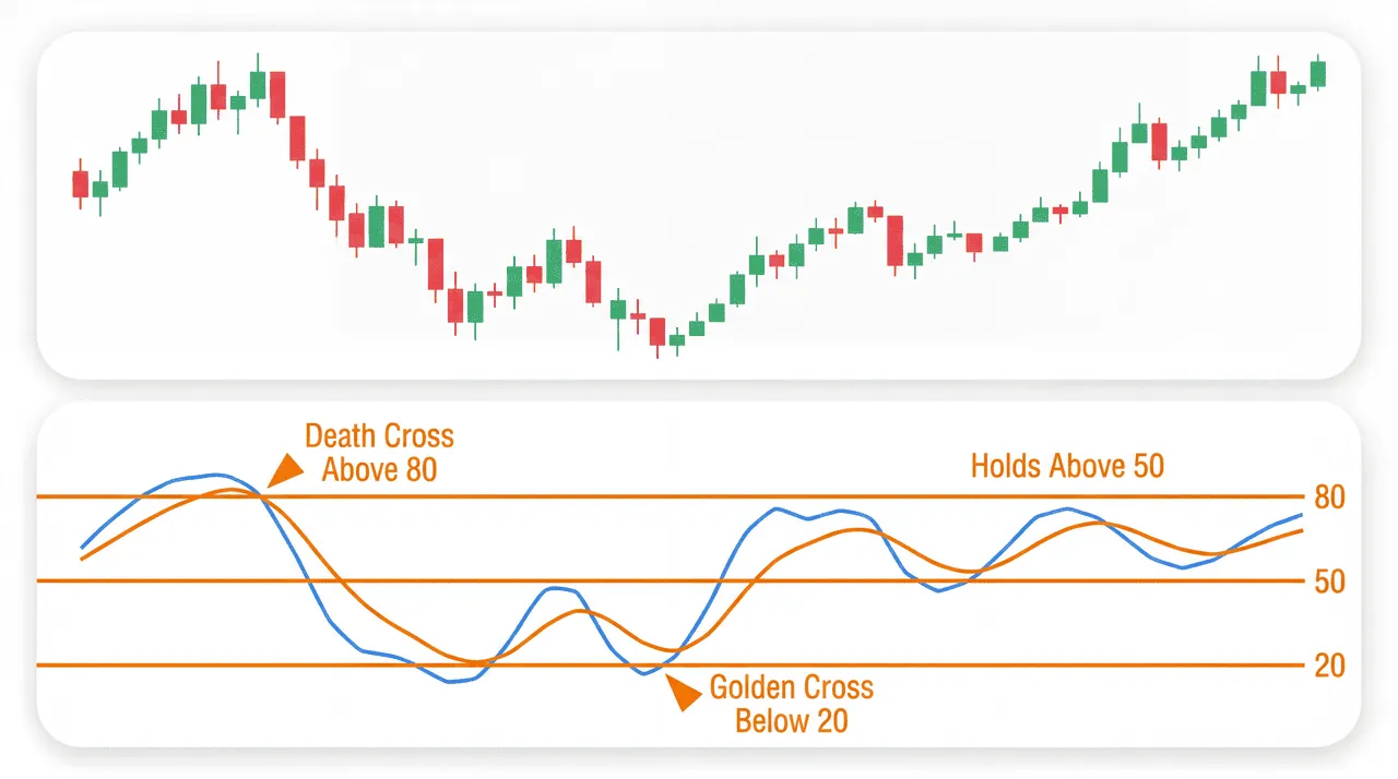 Video Timestamps: 0:00 — EP.0: Why Indicators Matter 0:32 — How to Add Indicators — PC 1:19 — How to Add Indicators — App 2:28 — EP.1: Bollinger Bands 3:35 — EP.2: MACD 4:39 — EP.3: KDJ 5:38 — EP.4: Moving Averages & Volume Stock chart shown is $Apple (AAPL.US)$historical data (2023–2024) for illustration purposes only. Not a reference to current price or a buy/sell recommendation. Reading signals without fall...