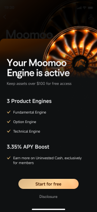 แค่มีเงินติดบัญชีไว้ $100 ก็ปลดล็อก moomoo Engine ได้ฟรีๆ ง่ายๆ แค่นี้เลย