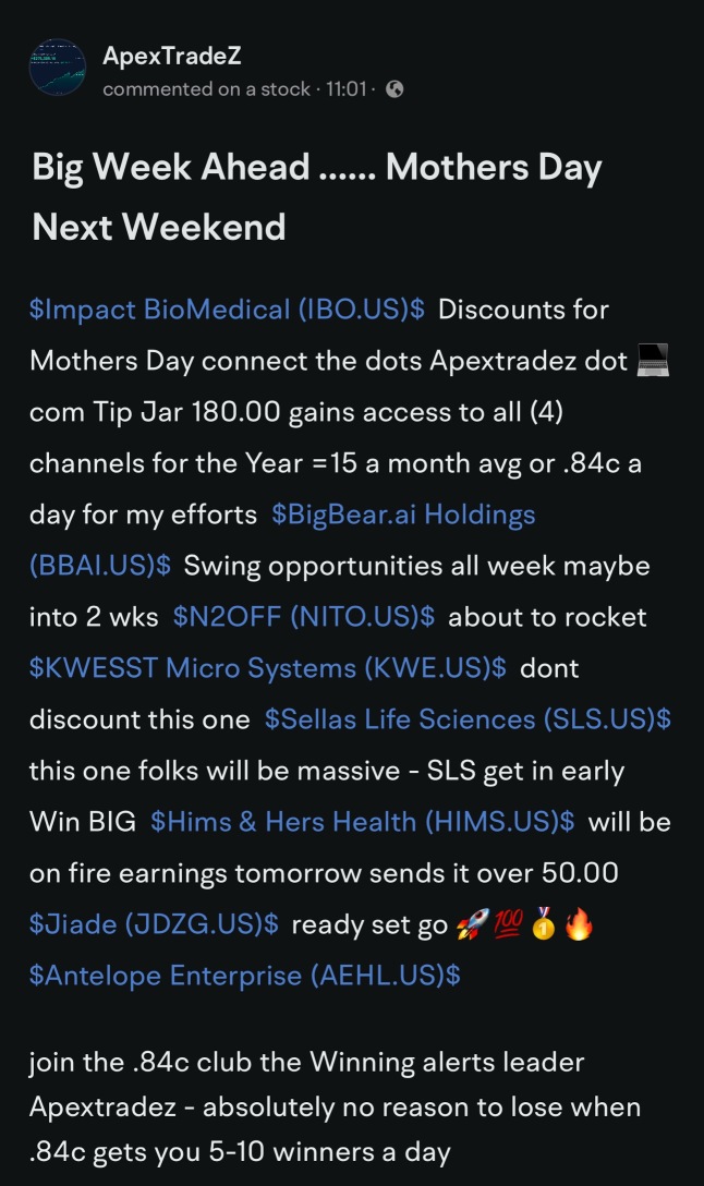 Top Alerts ‼️- Apextradez