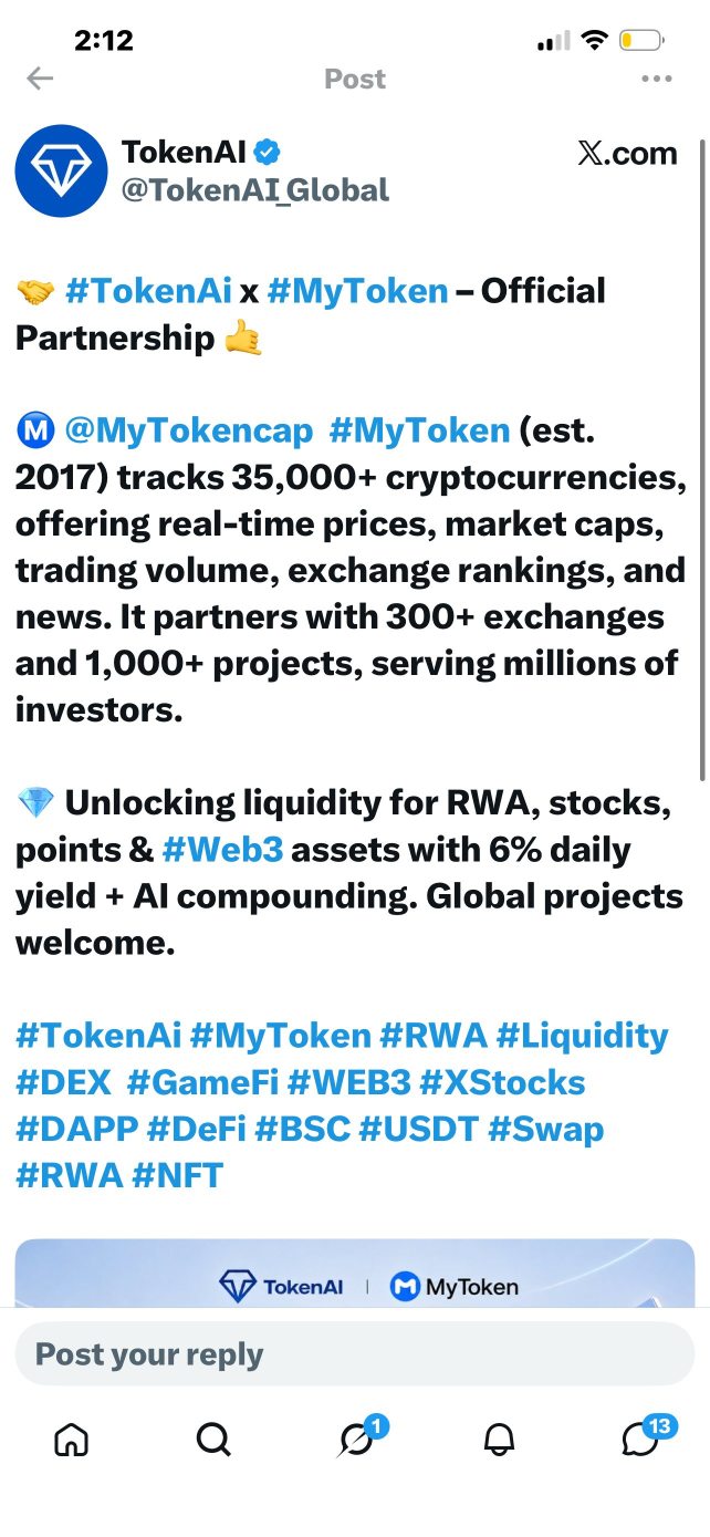 与 MyToken 达成新合作