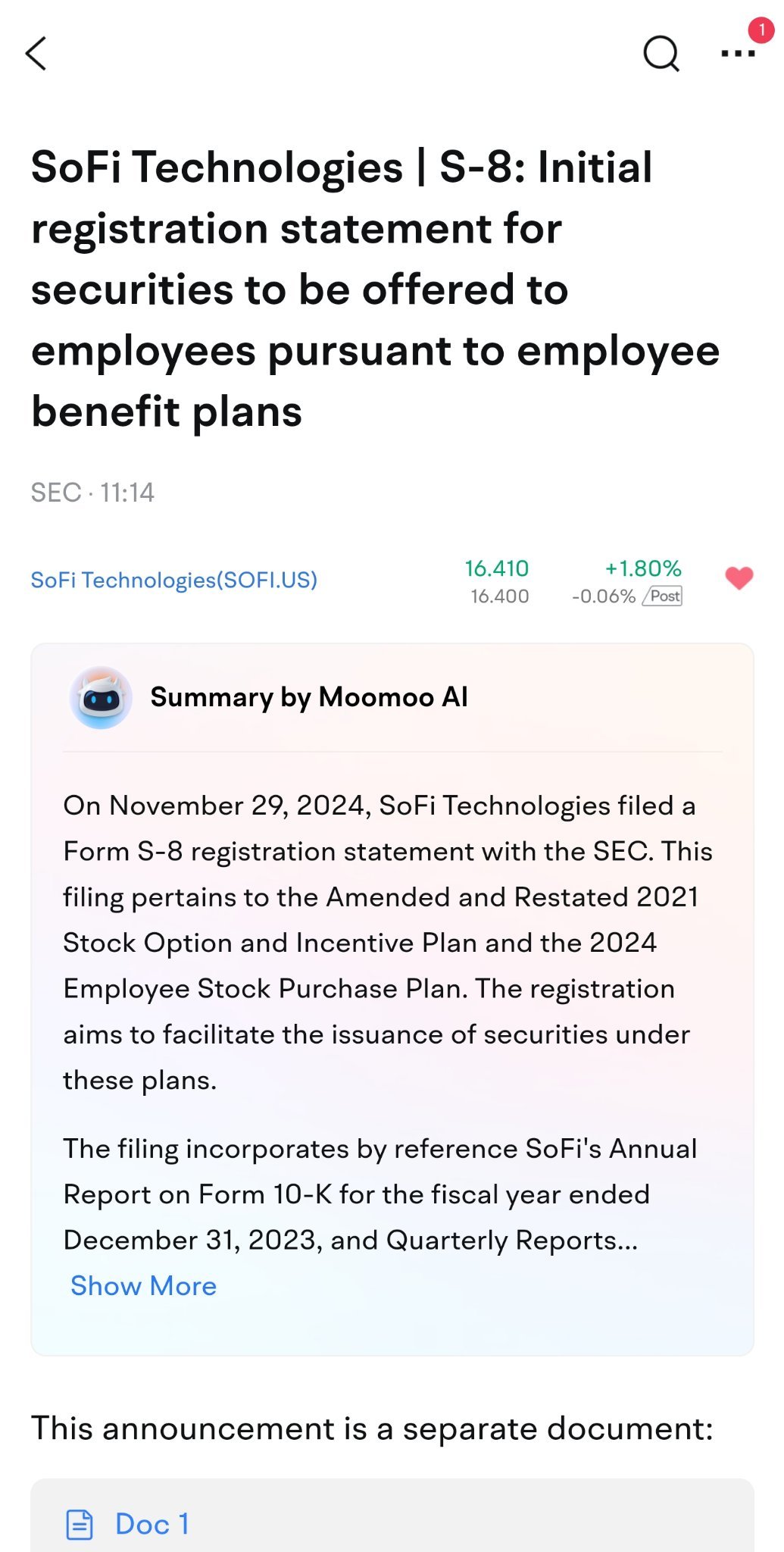 $ソーファイ (SOFI.US)$