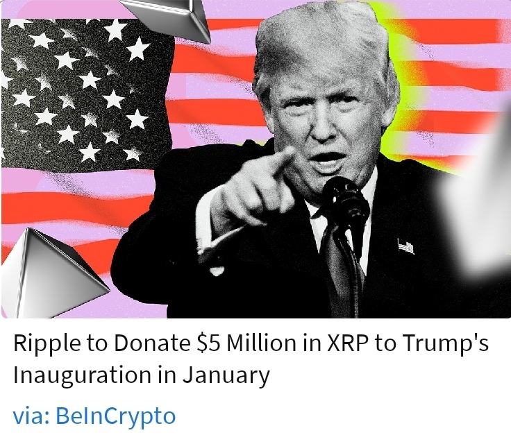 Ripple donates $5M in XRP to Trump's Inauguration