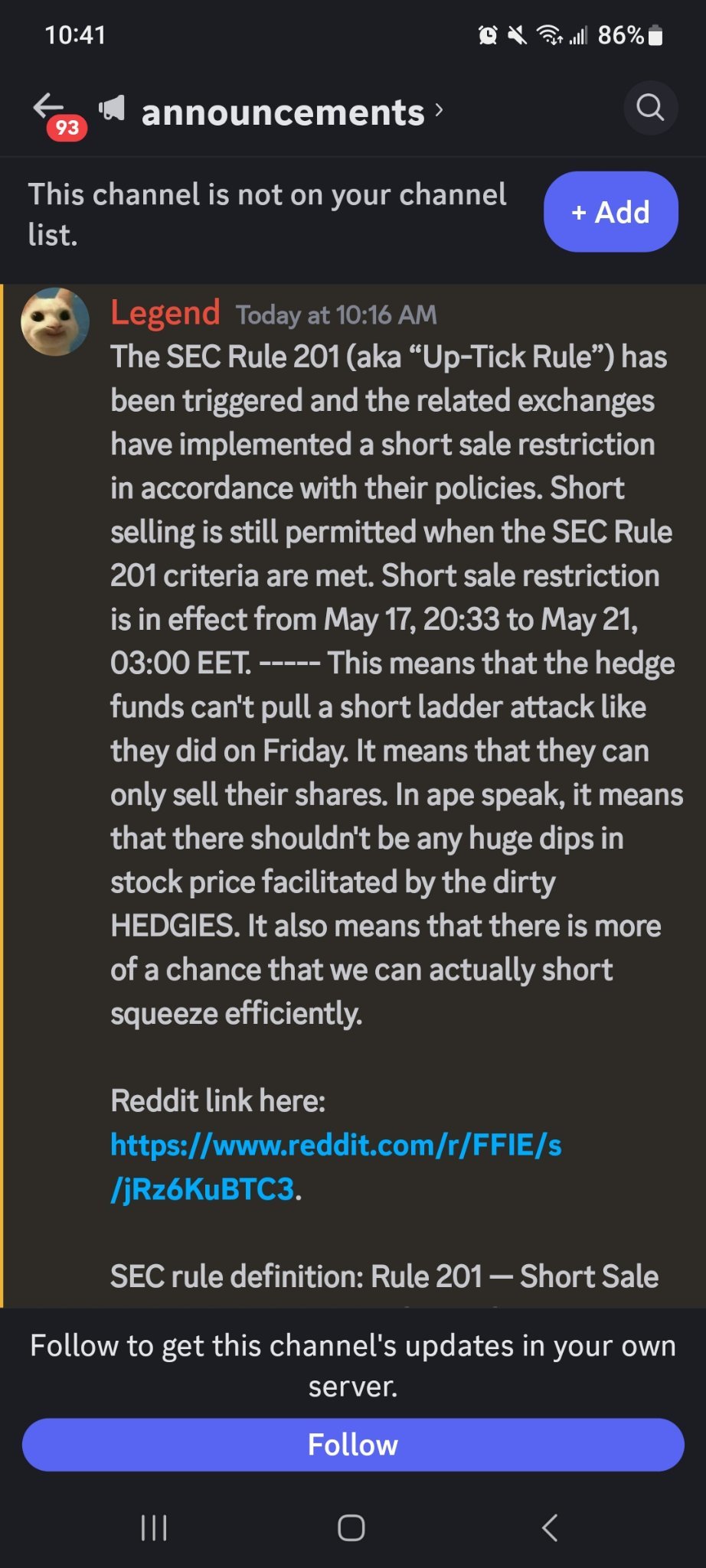 ちょうどSEC RULE 201が発効しました。これは、ショーツセラーはもはやショーツを買うことができず、ショーツを売る... -  moomooコミュニティ