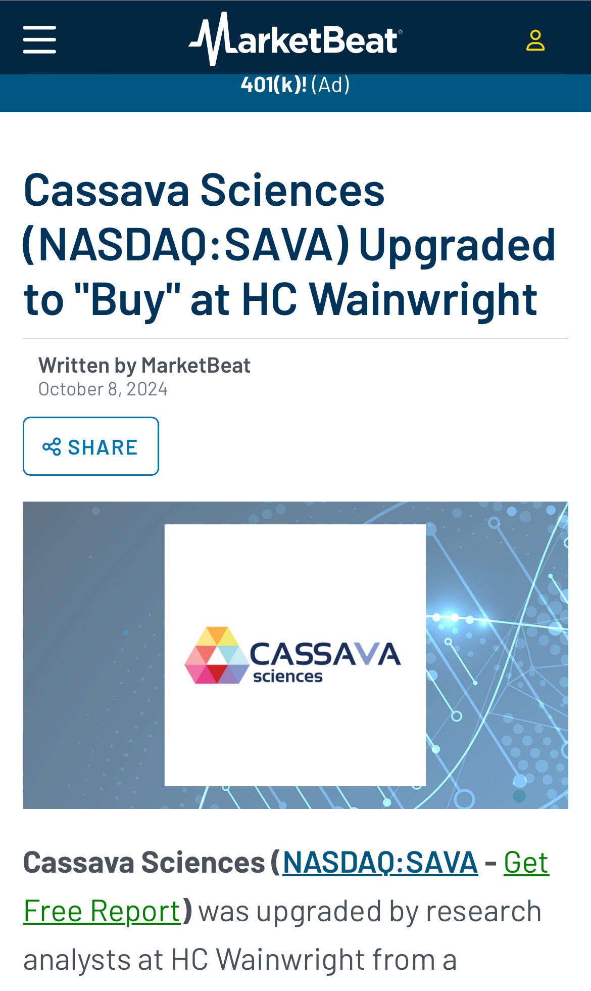 $Cassava Sciences (SAVA.US)$ It is unethical and inexcusable what the shorts have done by delaying trials, trying to stop with citizens petition , writing FUD a...