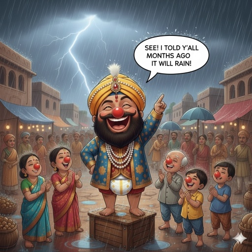 It's about the time Swami jumping out but he just can't