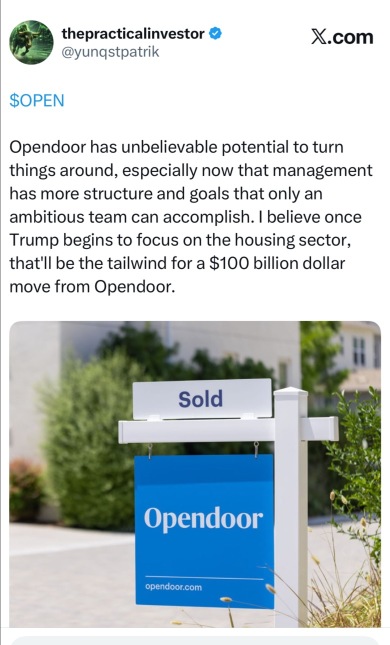 Opendoor has the potential to completely reshape the housing market. 💎