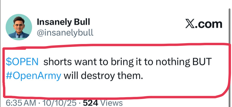 Don’t panic, #OpenArmy. 💎