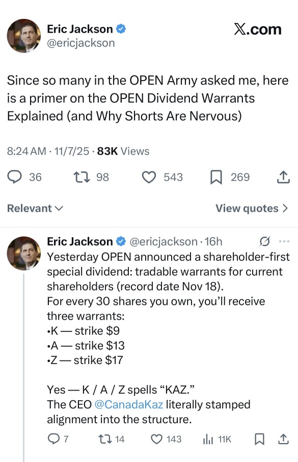 ✅ 📘 OPEN 認股權分紅 — 簡單明瞭的解釋（適合所有人） 🚪💎