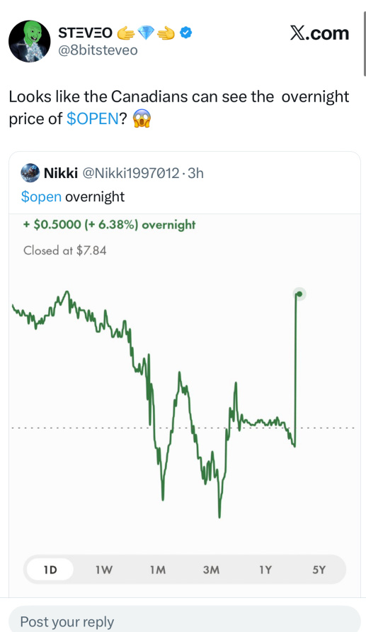 ✅ 爲什麼OPEN暫時「無法交易」？