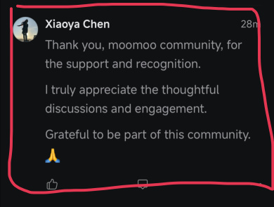 很榮幸本週被列爲moomoo社區趨勢前十。