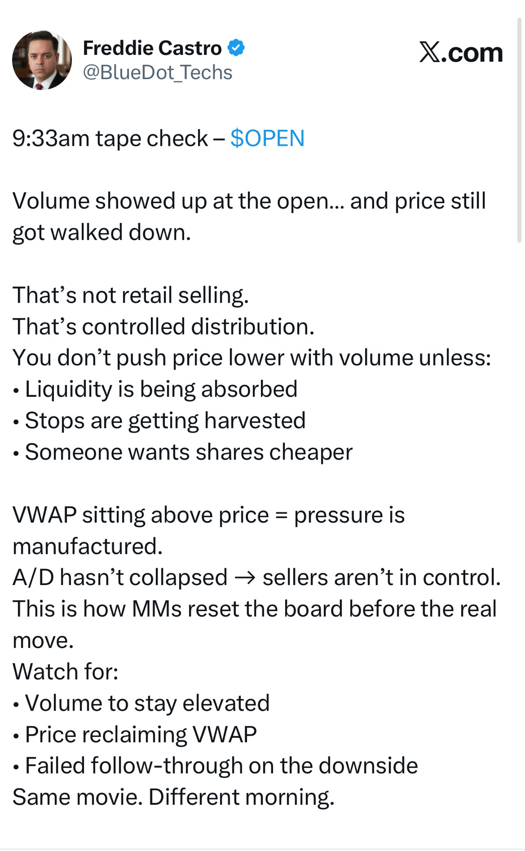 Price Action ≠ Fundamentals — Understanding the Tape