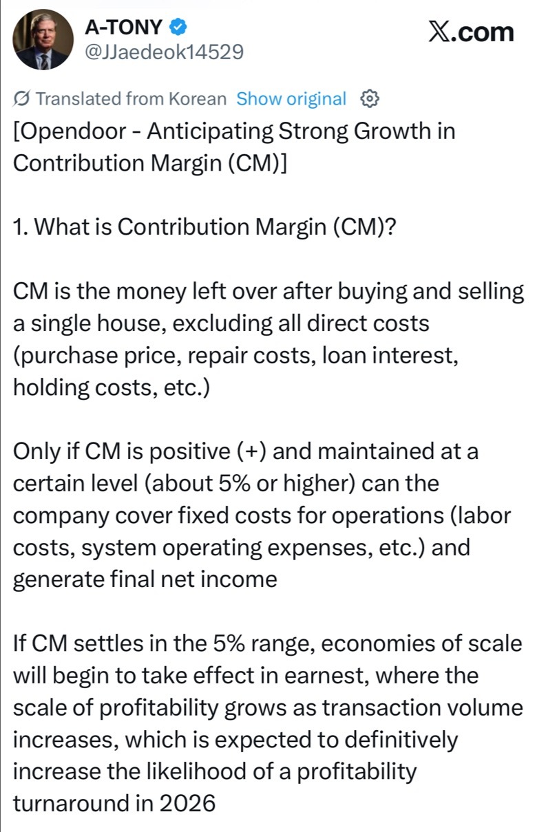 $Opendoor Technologies (OPEN.US)$ Before things get busy again, I wanted to share one post I came across today that really stood out to me. If you see fewer posts from me after this, it’s simply because I’ll be back to real life and won’t have much time online. Opendoor: A Structural Reset, Not a Sentiment Trade  More and more signs suggest that what’s happening at Opendoor isn’t about sentiment or a short-term bounce — it’s ...