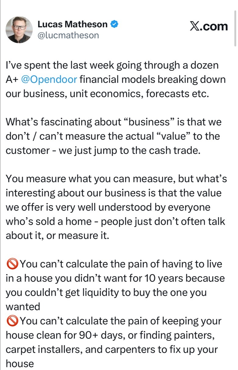 What Financial Models Can’t Measure — And Why Opendoor Matters