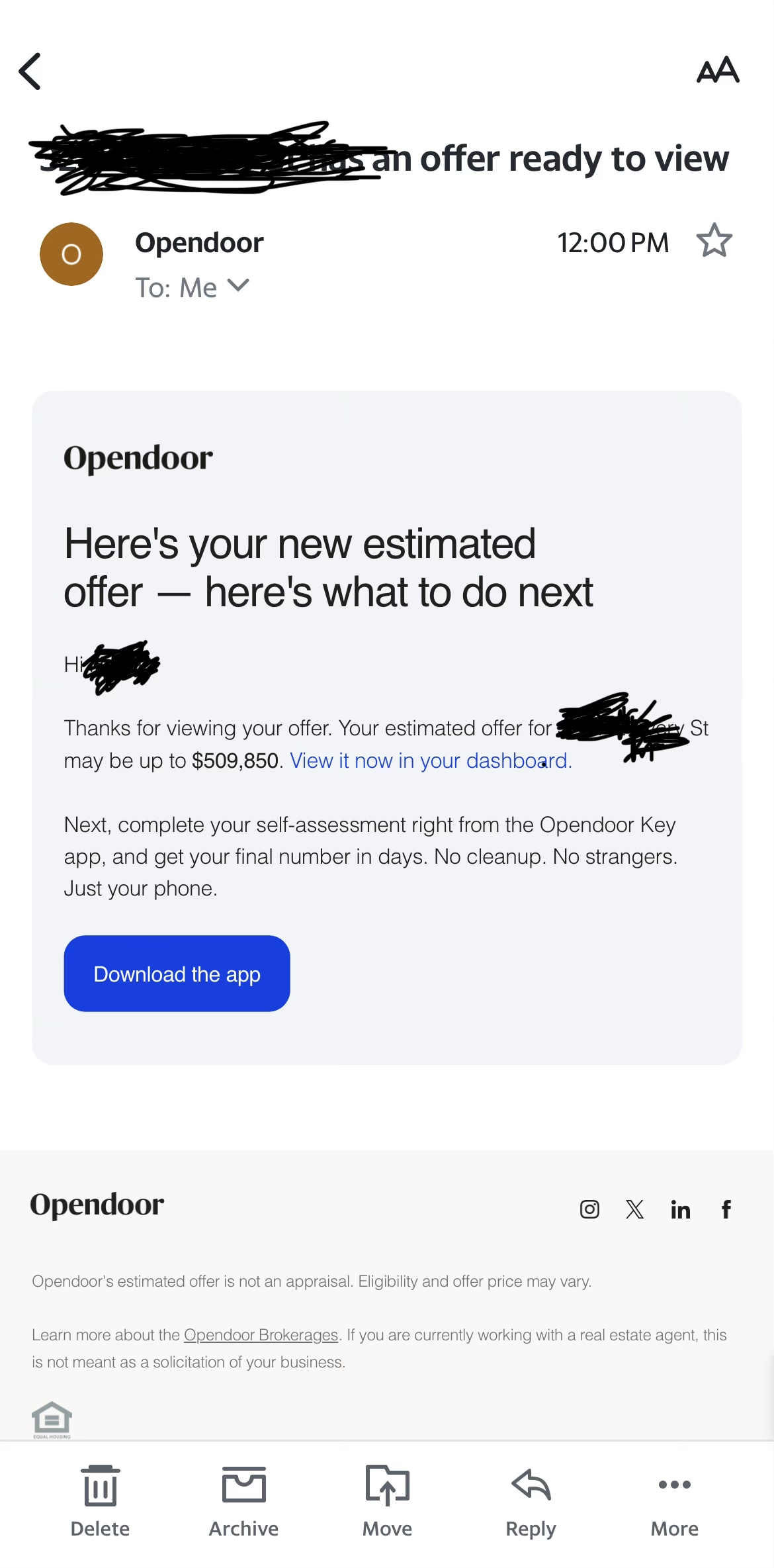 我想分享一个关于Opendoor平台的个人经历，这让我印象深刻。