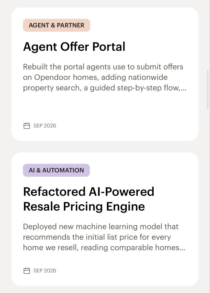 $undefined (OPEN.US)$ เครื่องมือที่ดีกว่าเดิมสำหรับตัวแทน และระบบประเมินราคาขายต่อด้วย AI ที่แม่นยำยิ่งขึ้น  นี่แหละสิ่งที่ผมอยากเห็น ไม่ใช่แค่ขายฝัน แต่เป็นการลงมือทำและพัฒนาผลิตภัณฑ์อย่างต่อเนื่อง ค่อยเป็นค่อยไปทีละก้าว  $OPEN ยังคงพัฒนาต่อไม่หยุด 🚀  Long $OPEN ครับ นี่ไม่ใช่คำแนะนำทางการเงินนะ