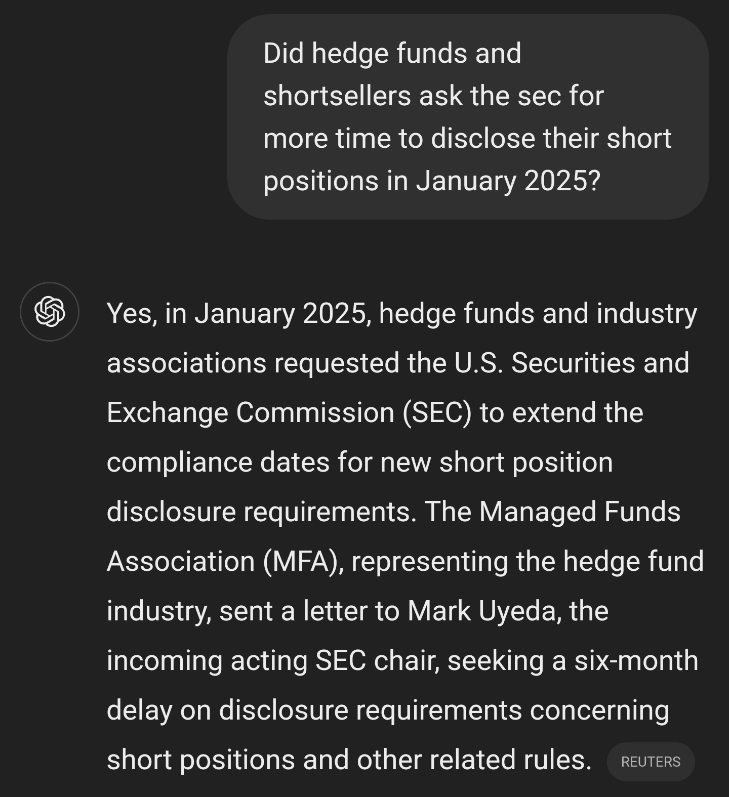 $遊戲驛站 (GME.US)$ 第13f-2條規則原定於2025年1月2日生效，做市商請求將第13f-2條規則延遲至18個月。因此Roaring Kitty發佈了最新的Futurama主題梗，我們可以等待任何時間。無論需要多長時間。