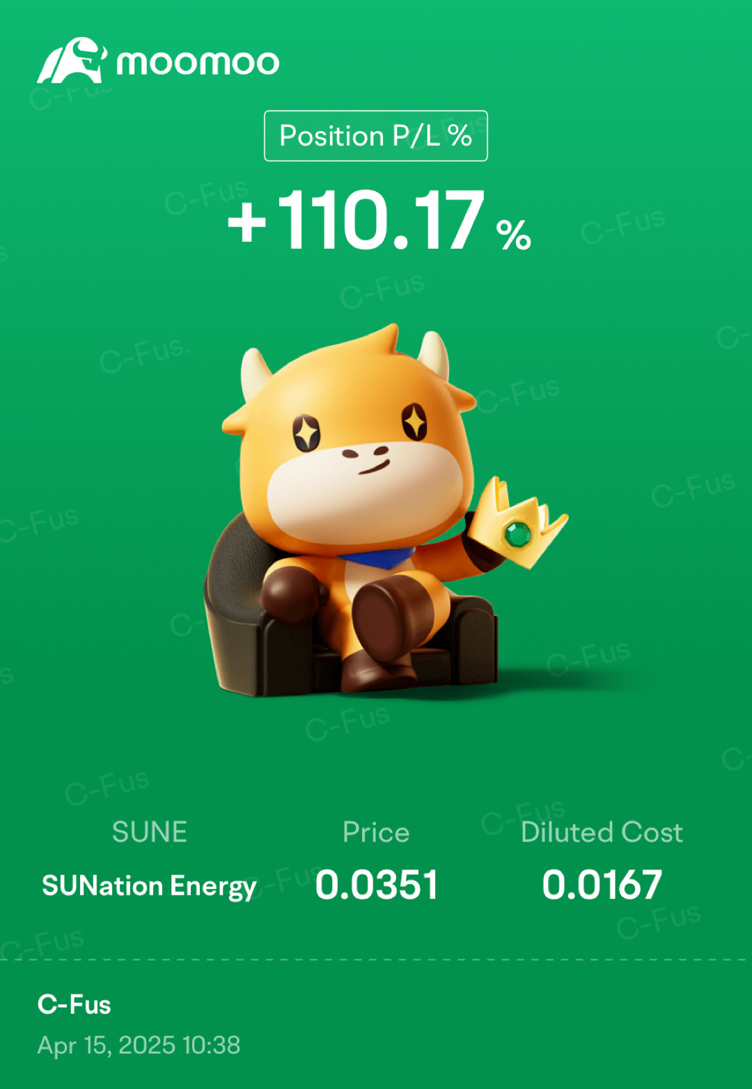 $SUNation Energy (SUNE.US)$ Investment has been fully recouped. Now it’s all about the profits. Let er rip!!!