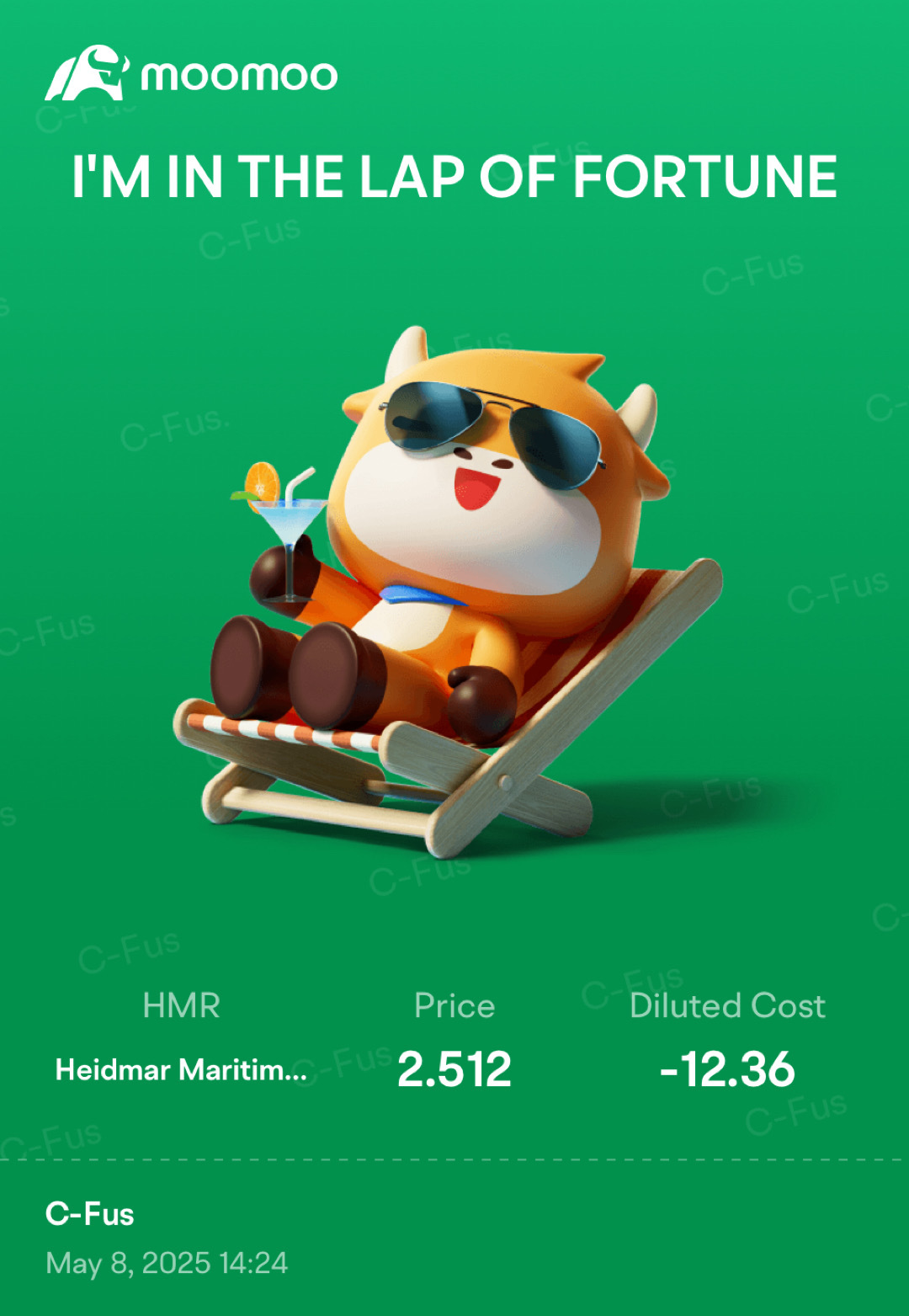 $Heidmar Maritime Holdings (HMR.US)$ Catching a little profit today.