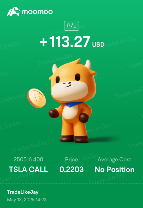 $TSLA CALL 20250516 400