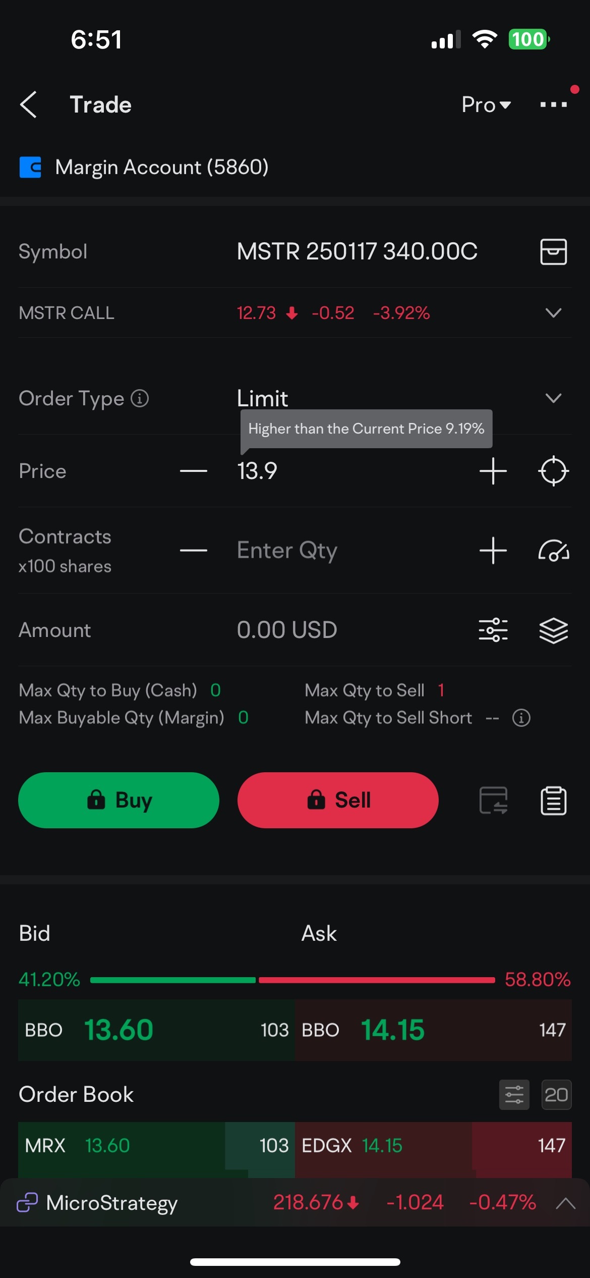 $MicroStrategy (MSTR.US)$ is it just me or is the prices on options stuck even though the buy price and sell price is much higher? like this?