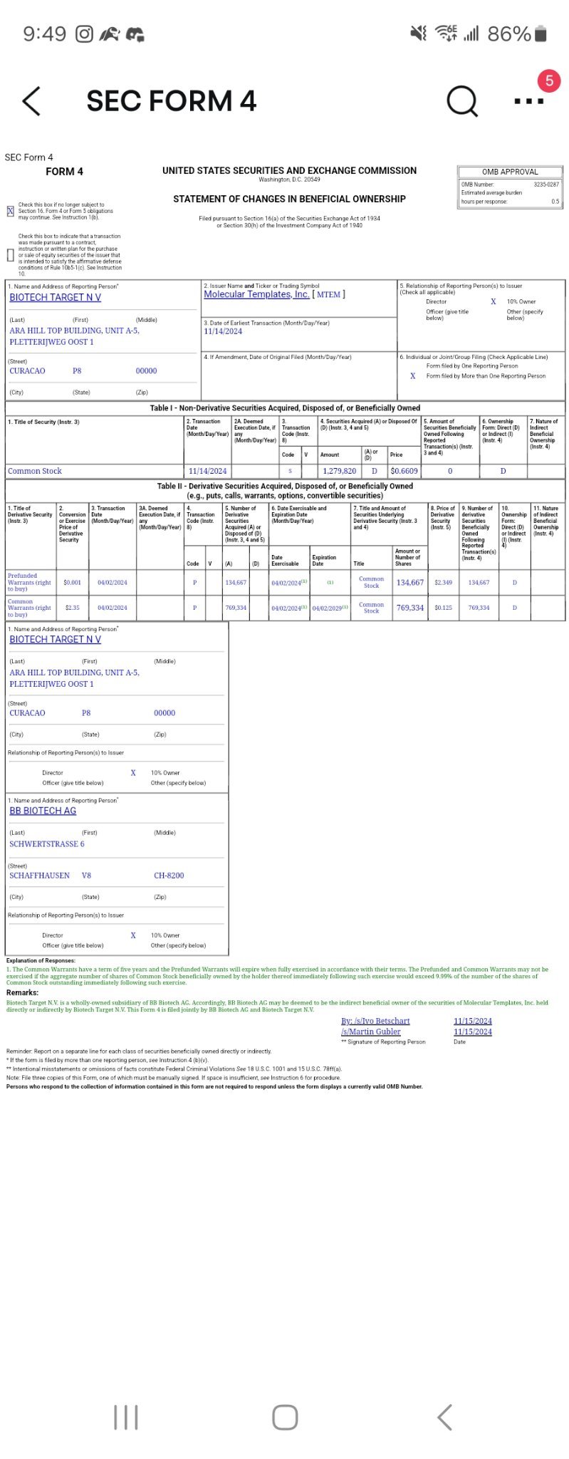 $Molecular Templates (MTEM.US)$ I hope this is good