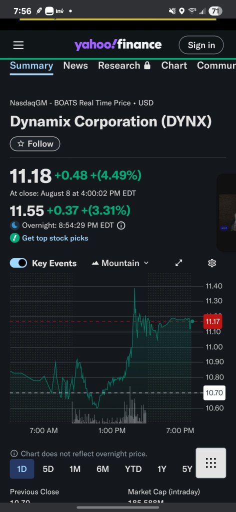 Starting to move