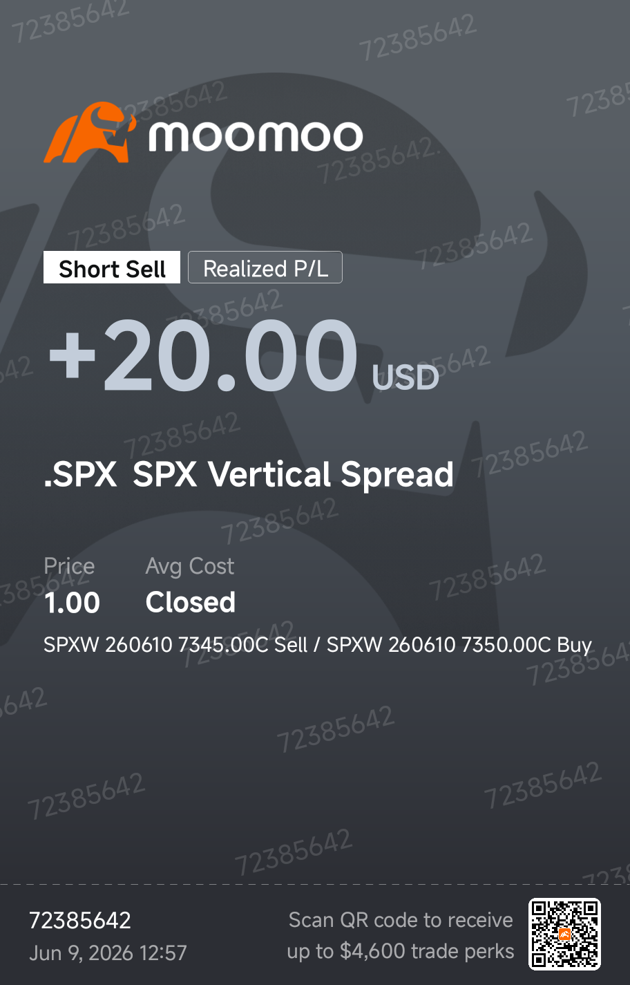 MOO取引 Quick trade before having to go to work.. I'm slowly clawing