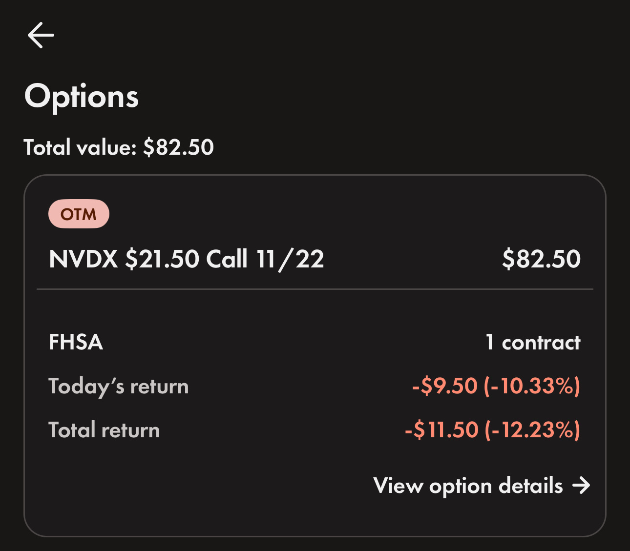 $英伟达 (NVDA.US)$ 一些随意的开空期五期权猎取🤪下周🤞乐观😅