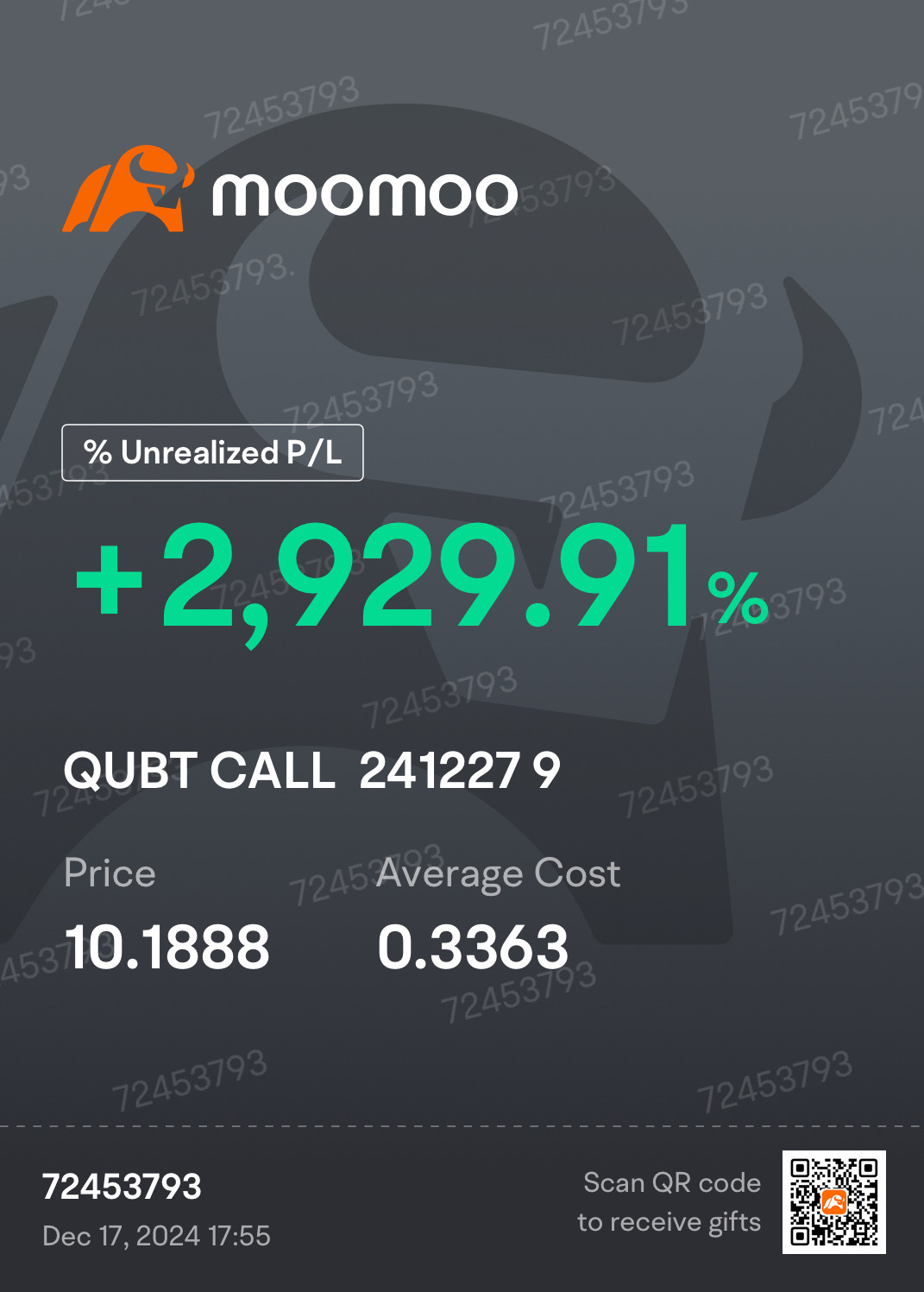 $QUBT 241227 9.00C$ 我喜欢量子计算概念。