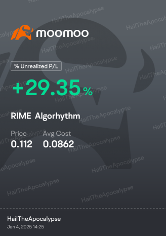 對我來說，任何超過10%的東西都是贏家！