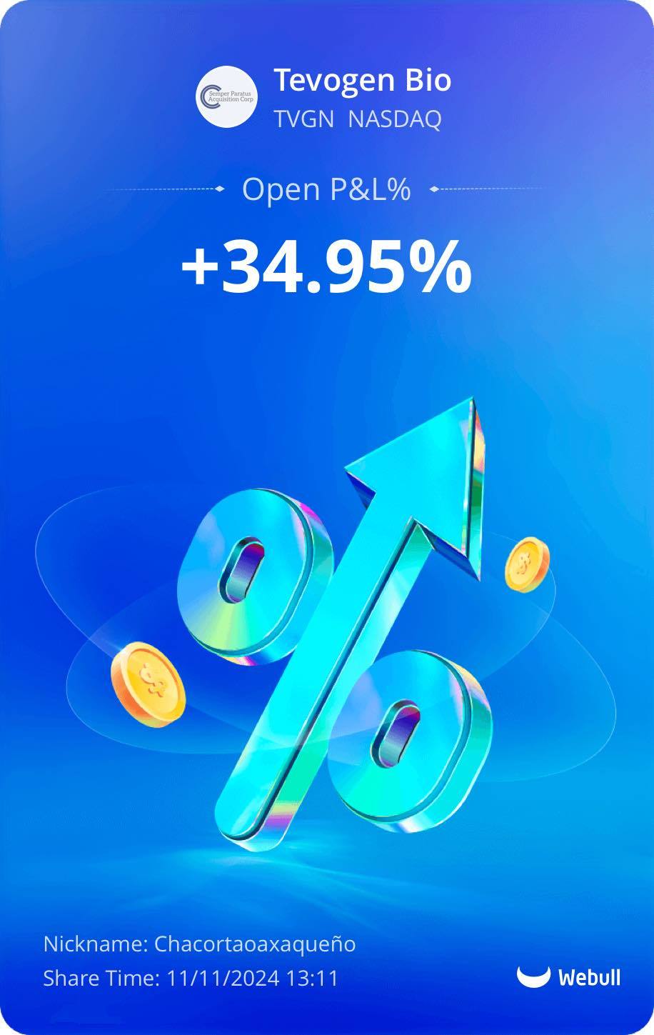 $Tevogen Bio Holdings (TVGN.US)$ recommend that you keep this stock, on Friday it dropped to 1.03, today it is worth 1.39, if you can buy more, tomorrow will be...