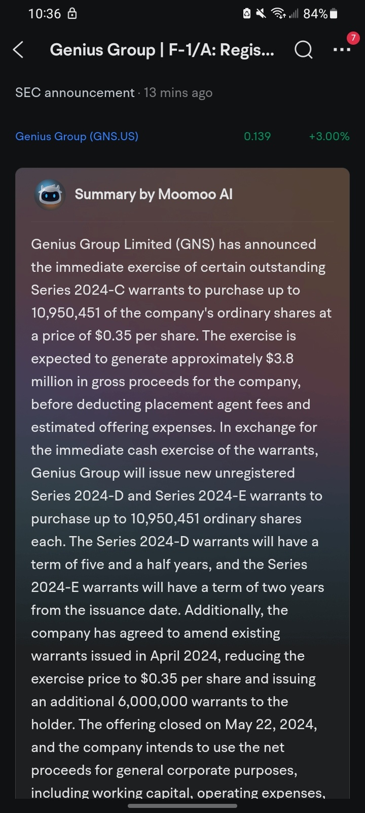 $Genius Group (GNS.US)$