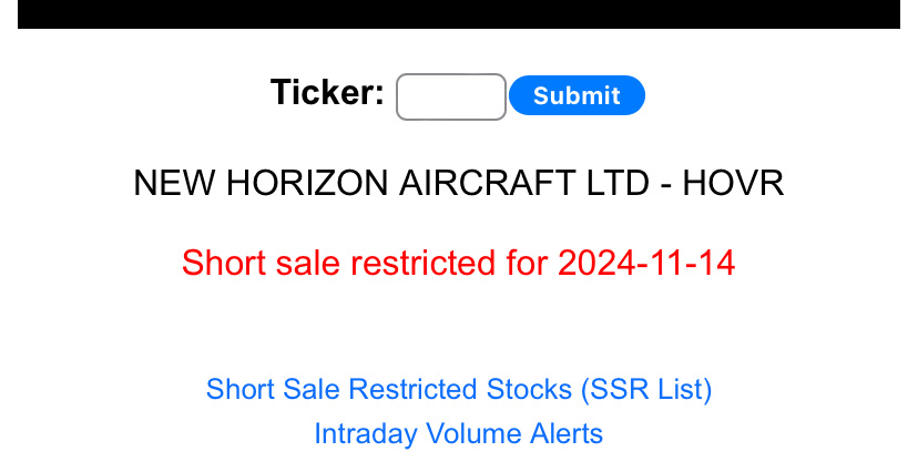 $New Horizon Aircraft (HOVR.US)$  🚀