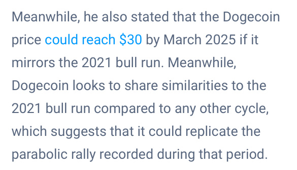 ⚠️dogecoin hitting 30$ by march⚠️